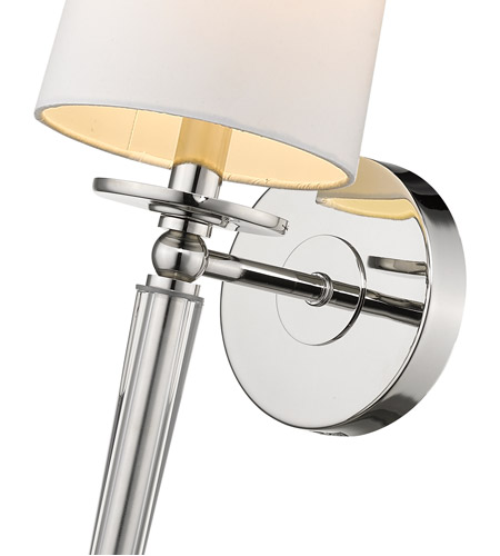 Z-Lite 810-1S-PN Avery 1 Light 6 inch Polished Nickel Wall Sconce Wall Light 810-1S-PN_AT_6.jpg