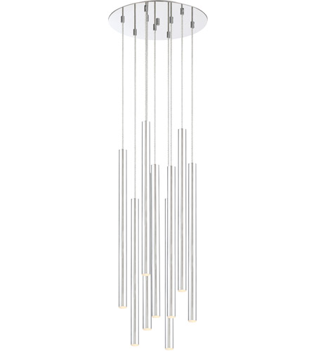Z-Lite 917MP24-CH-LED-9RCH Forest LED 16 inch Chrome Chandelier Ceiling Light 917MP24-CH-LED-9RCH_AT_4.jpg