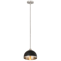 Z-Lite 1004P20-MB-RB Landry 1 Light 20 inch Matte Black/Rubbed Brass Pendant Ceiling Light in Matte Black and Rubbed Brass 1004P10-MB-BN_AT_5.jpg thumb