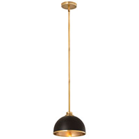 Z-Lite 1004P10-MB-RB Landry 1 Light 10 inch Matte Black/Rubbed Brass Pendant Ceiling Light in Matte Black and Rubbed Brass 1004P10-MB-RB_AT_4.jpg thumb