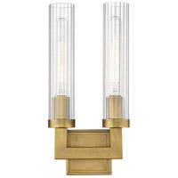 Z-Lite 3031-2S-RB Beau 2 Light 8 inch Rubbed Brass Wall Sconce Wall Light 3031-2S-RB_AT_4.jpg thumb