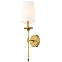 Z-Lite 3033-1S-RB Emily 1 Light 6 inch Rubbed Brass Wall Sconce Wall Light thumb