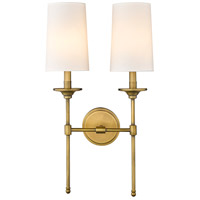 Z-Lite 3033-2S-RB Emily 2 Light 14 inch Rubbed Brass Wall Sconce Wall Light 3033-2S-RB_AT_4.jpg thumb