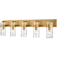 Z-Lite 3035-5V-RB Fontaine 44 X 6 X 11 inch Rubbed Brass Vanity thumb