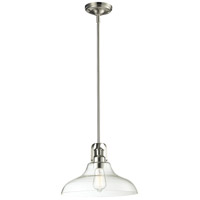 Z-Lite 320-13MP-BN Forge 1 Light 13 inch Brushed Nickel Pendant Ceiling Light in 4.15 thumb