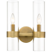 Z-Lite 4008-2S-RB Datus 2 Light 7 inch Rubbed Brass Wall Sconce Wall Light 4008-2S-RB_AT_4.jpg thumb