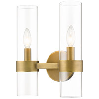 Z-Lite 4008-2S-RB Datus 2 Light 7 inch Rubbed Brass Wall Sconce Wall Light 4008-2S-RB_AT_5.jpg thumb