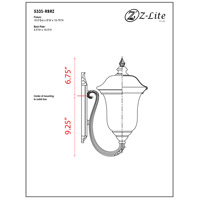 Z-Lite 533S-RBRZ Armstrong 1 Light 16 inch Bronze Outdoor Wall Sconce 533S-RBRZ_BP_9.jpg thumb