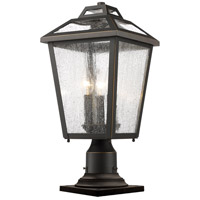 Z-Lite 539PHMR-533PM-ORB Bayland 3 Light 20 inch Oil Rubbed Bronze Outdoor Pier Mounted Fixture in 6.37 thumb