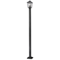 Z-Lite 539PHMS-536P-BK Bayland 3 Light 111 inch Black Outdoor Post Mounted Fixture in 15.29 thumb