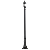 Z-Lite 540PHM-518P-BK Melbourne 1 Light 112 inch Black Outdoor Post Mounted Fixture thumb