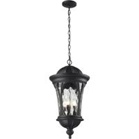 Z-Lite 543CHB-BK Doma 5 Light 14 inch Black Outdoor Chain Mount Ceiling Fixture thumb