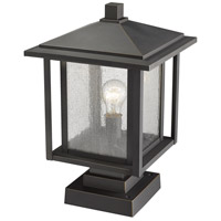 Z-Lite 554PHBS-SQPM-ORB Aspen 1 Light 18 inch Oil Rubbed Bronze Outdoor Pier Mounted Fixture 554PHBS-SQPM-ORB_AT_5.jpg thumb