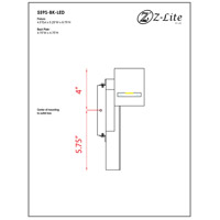 Z-Lite 559S-BK-LED Amador LED 10 inch Black Outdoor Wall Sconce 559S-BK-LED_BP_9.jpg thumb
