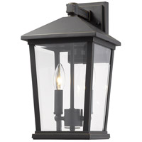 Z-Lite 568M-ORB Beacon 2 Light 15 inch Oil Rubbed Bronze Outdoor Wall Sconce 568M-ORB_AT_4.jpg thumb