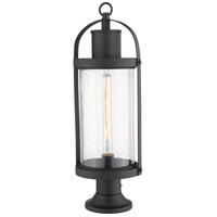 Z-Lite 569PHB-553PM-BK Roundhouse 1 Light 27 inch Black Outdoor Pier Mounted Fixture 569PHB-553PM-BK_AT_5.jpg thumb