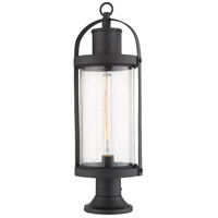 Z-Lite 569PHB-553PM-BK Roundhouse 1 Light 27 inch Black Outdoor Pier Mounted Fixture 569PHB-553PM-BK_AT_6.jpg thumb