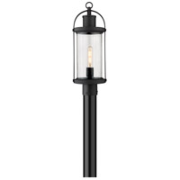 Z-Lite 569PHM-500P120-BK Roundhouse 1 Light 139 inch Black Outdoor Post Mounted Fixture 569PHM-500P120-BK_AT_6.jpg thumb