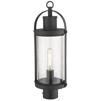 Z-Lite 569PHM-BK Roundhouse 1 Light 21 inch Black Outdoor Post Mount Fixture in 5 569PHM-BK_AT_5.jpg thumb