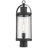 Z-Lite 569PHM-BK Roundhouse 1 Light 21 inch Black Outdoor Post Mount Fixture in 5 569PHM-BK_AT_6.jpg thumb