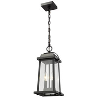 Z-Lite 574CHM-BK Millworks 2 Light 8 inch Black Outdoor Chain Mount Ceiling Fixture 574CHM-BK_AT_5.jpg thumb