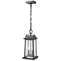 Z-Lite 574CHM-BK Millworks 2 Light 8 inch Black Outdoor Chain Mount Ceiling Fixture 574CHM-BK_AT_6.jpg thumb
