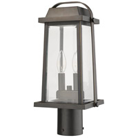 Z-Lite 574PHMR-ORB Millworks 2 Light 17 inch Oil Rubbed Bronze Outdoor Post Mount Fixture in 5 574PHMR-ORB_NL_7.jpg thumb