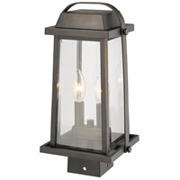 Z-Lite 574PHMS-ORB Millworks 2 Light 15 inch Oil Rubbed Bronze Outdoor Post Mount Fixture 574PHMS-ORB_AT_6.jpg thumb