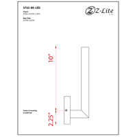 Z-Lite 576S-BK-LED Edge LED 12 inch Black Outdoor Wall Sconce 576S-BK-LED_BP_9.jpg thumb