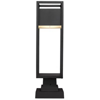 Z-Lite 585PHMS-SQPM-BK-LED Barwick LED 22 inch Black Outdoor Pier Mounted Fixture 585PHMS-SQPM-BK-LED_AT_4.jpg thumb