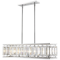 Z-Lite 6006-35CH Mersesse 5 Light 9 inch Chrome Pendant Ceiling Light in 15.4, Clear and Chrome thumb