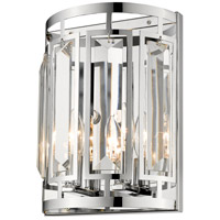 Z-Lite 6007-2S-CH Mersesse 2 Light 12 inch Chrome Wall Sconce Wall Light in 2.42, Clear and Chrome 6007-2S-CH_AT_4.jpg thumb
