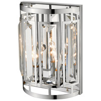 Z-Lite 6007-2S-CH Mersesse 2 Light 12 inch Chrome Wall Sconce Wall Light in 2.42, Clear and Chrome 6007-2S-CH_AT_5.jpg thumb