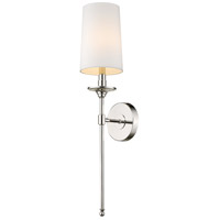Z-Lite 807-1S-PN Emily 1 Light 6 inch Polished Nickel Wall Sconce Wall Light photo thumbnail