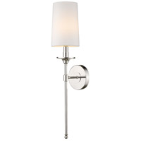 Z-Lite 807-1S-PN Emily 1 Light 6 inch Polished Nickel Wall Sconce Wall Light 807-1S-PN_AT_5.jpg thumb