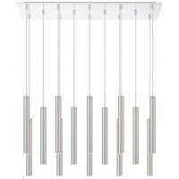 Z-Lite 917MP12-BN-LED-14LCH Forest LED 10 inch Chrome Chandelier Ceiling Light in Brushed Nickel Steel, 37, 14 917MP12-BN-LED-14LCH_AT_5.jpg thumb