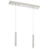 Z-Lite 917MP12-BN-LED-2LBN Forest LED 30 inch Brushed Nickel Island Ceiling Light in Brushed Nickel Steel, 2, 11 thumb