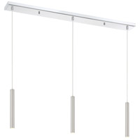 Z-Lite 917MP12-BN-LED-3LCH Forest LED 46 inch Chrome Island Ceiling Light in Brushed Nickel Steel, 3, 17 917MP12-BN-LED-3LCH_AT_4.jpg thumb