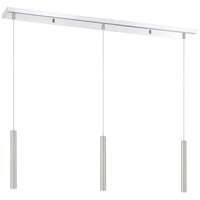Z-Lite 917MP12-BN-LED-3LCH Forest LED 46 inch Chrome Island Ceiling Light in Brushed Nickel Steel, 3, 17 917MP12-BN-LED-3LCH_NL_7.jpg thumb