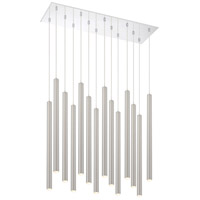 Z-Lite 917MP24-BN-LED-14LCH Forest LED 10 inch Chrome Chandelier Ceiling Light in Brushed Nickel Steel, 51, 14 thumb