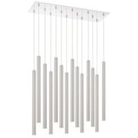 Z-Lite 917MP24-BN-LED-14LCH Forest LED 10 inch Chrome Chandelier Ceiling Light in Brushed Nickel Steel, 51, 14 917MP24-BN-LED-14LCH_AT_4.jpg thumb