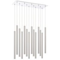 Z-Lite 917MP24-BN-LED-14LCH Forest LED 10 inch Chrome Chandelier Ceiling Light in Brushed Nickel Steel, 51, 14 917MP24-BN-LED-14LCH_NL_7.jpg thumb