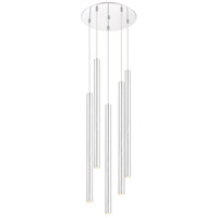 Z-Lite 917MP24-CH-LED-5RCH Forest LED 14 inch Chrome Chandelier Ceiling Light in 5, 19, Chrome Steel 917MP24-CH-LED-5RCH_AT_4.jpg thumb