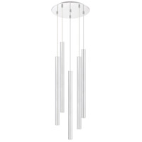 Z-Lite 917MP24-CH-LED-5RCH Forest LED 14 inch Chrome Chandelier Ceiling Light in 5, 19, Chrome Steel 917MP24-CH-LED-5RCH_NL_7.jpg thumb