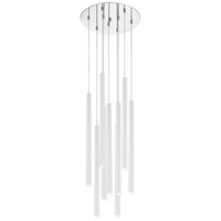 Z-Lite 917MP24-WH-LED-9RCH Forest LED 16 inch Chrome Chandelier Ceiling Light thumb