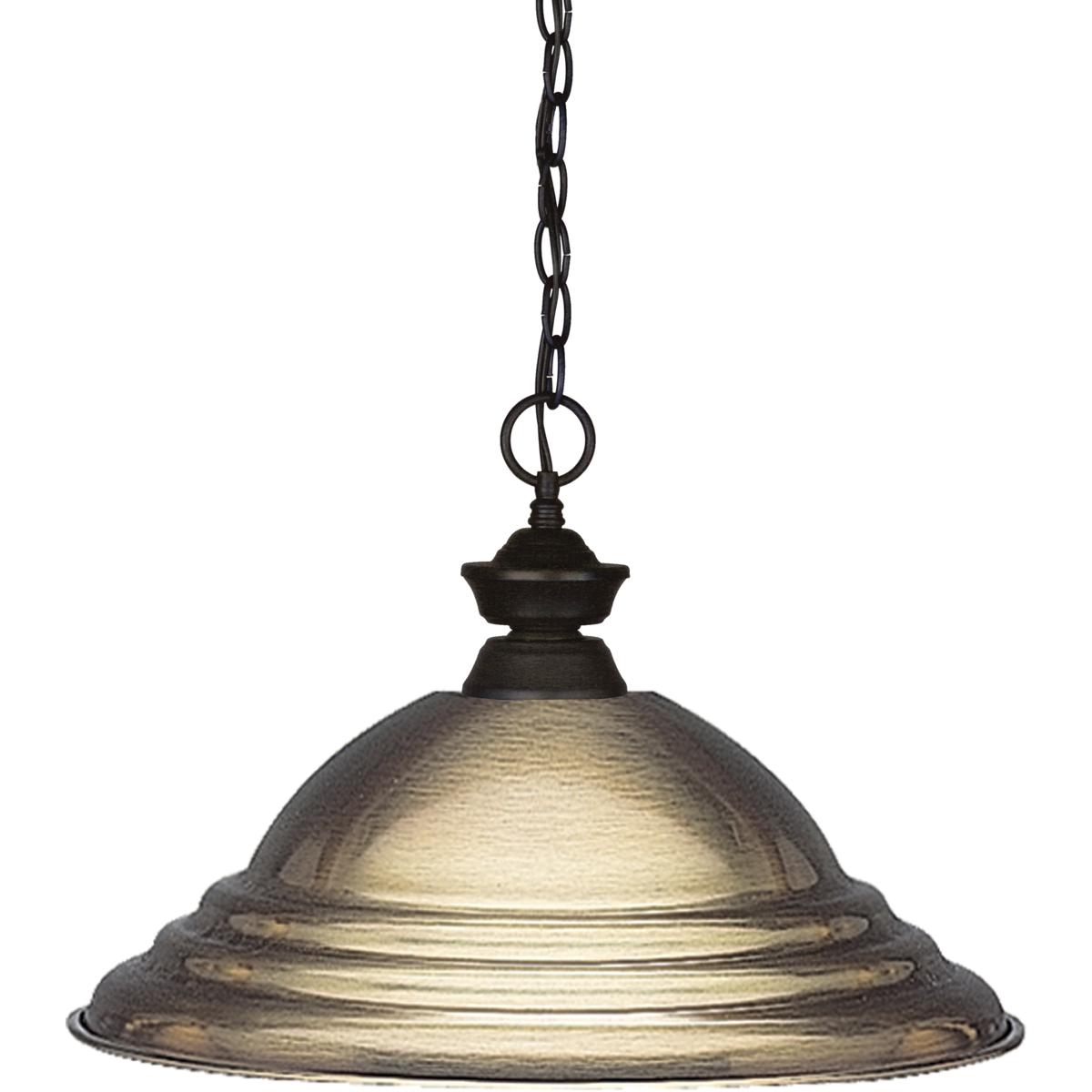 Z-Lite 100701BRZ-SAB Shark 1 Light 16 inch Bronze Pendant Ceiling Light in 3.68, Antique Bronze Steel