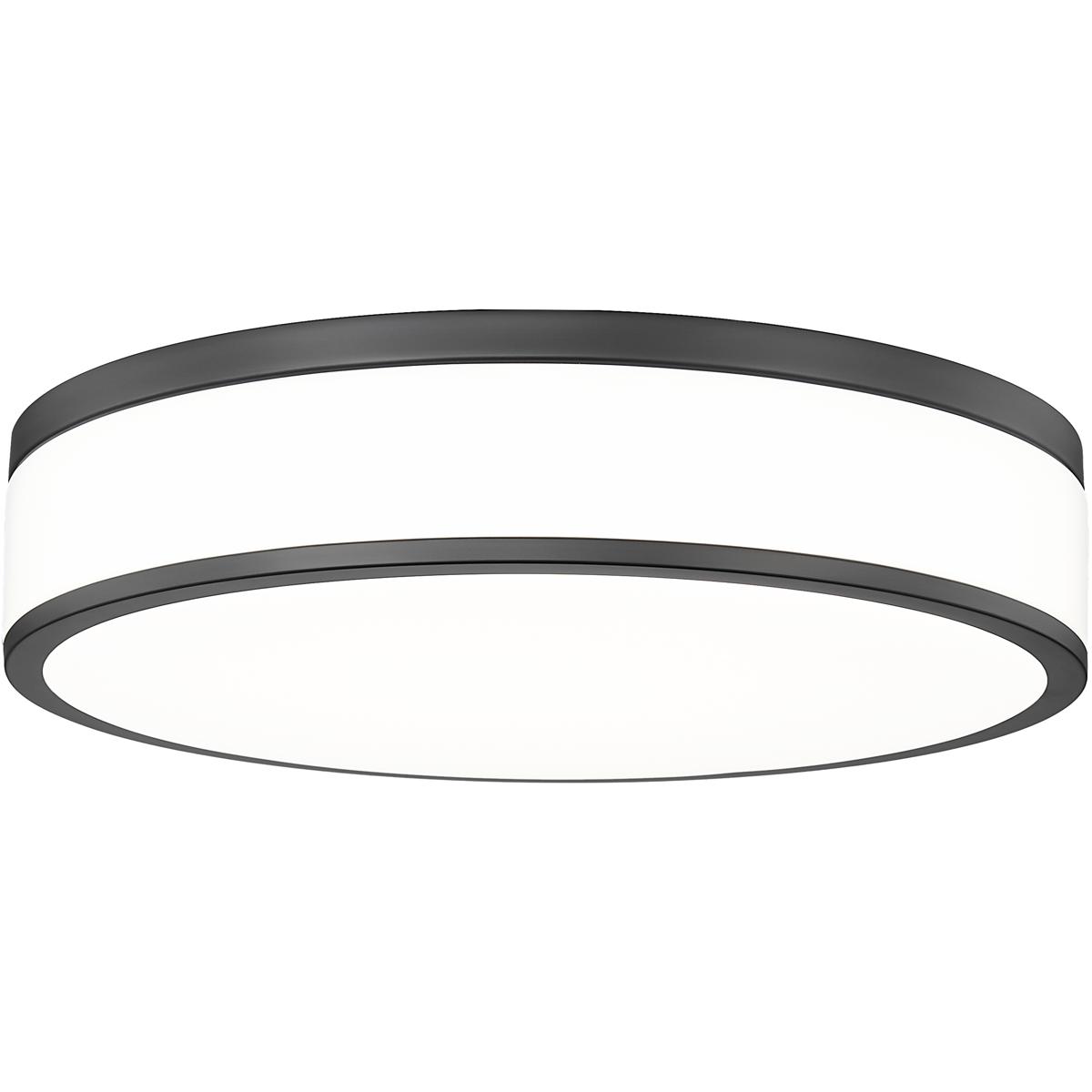 Z-Lite 1012F16-MB-LED Ballord LED 16 inch Matte Black Flush Mount Ceiling Light