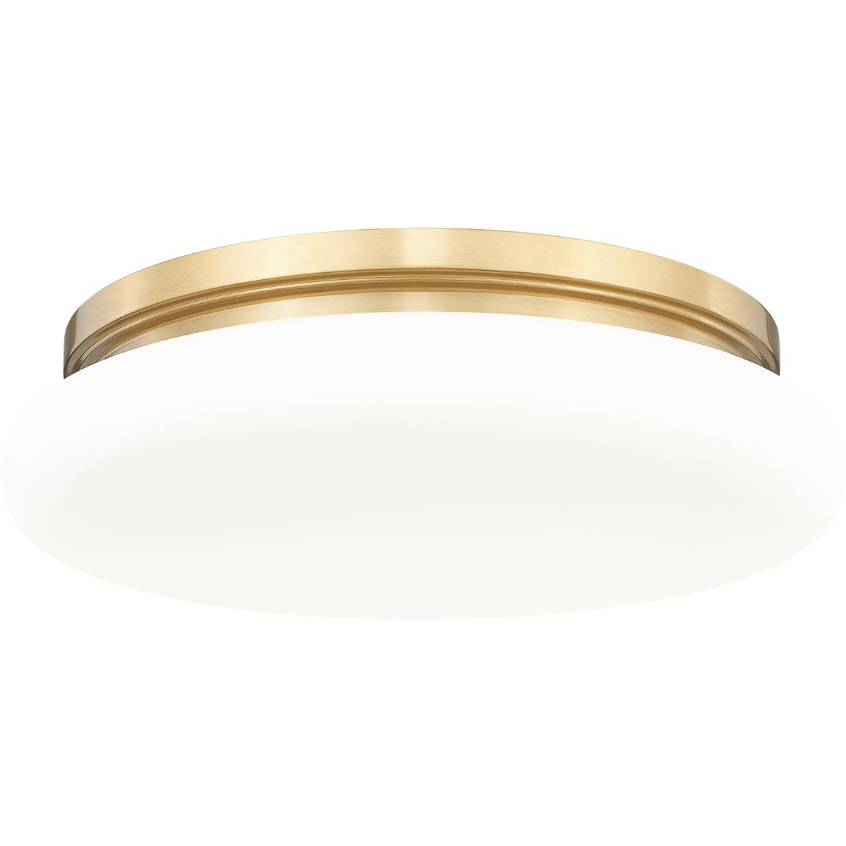 Z-Lite 1025F16-MGLD-LED Soleil 1 Light 16 inch Modern Gold Flush Mount Ceiling Light