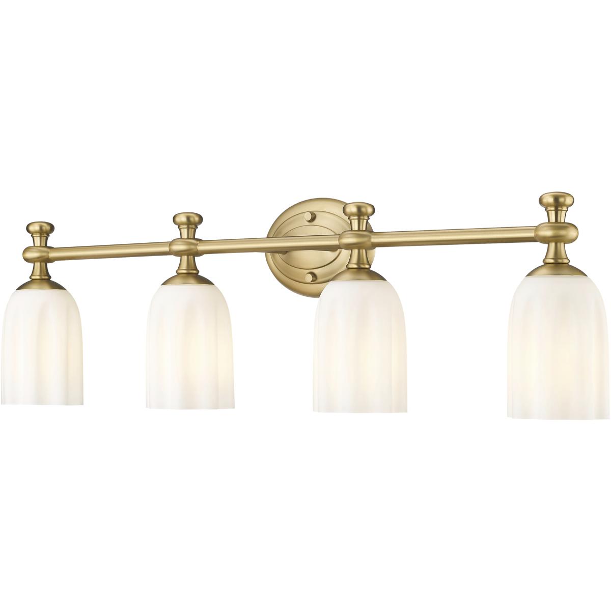 Z-Lite 1102-4V-MGLD Orion 4 Light 31.25 inch Modern Gold Bath Vanity Light Wall Light