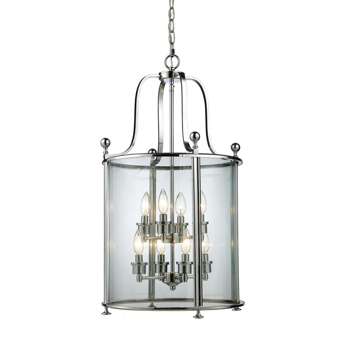Z-Lite 134-8 Wyndham 8 Light 18 inch Chrome Chandelier Ceiling Light